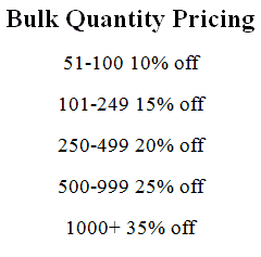 Bulk Quantity Pricing on Ribbons
