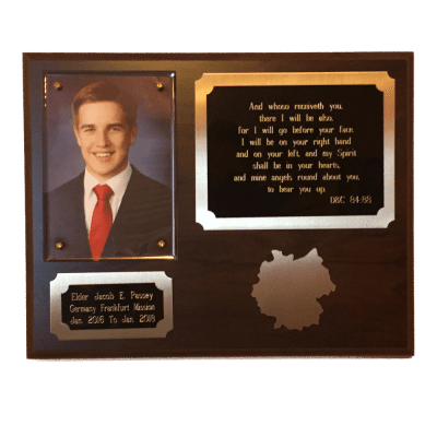 LDS Missionary Plaque