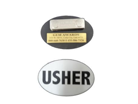 Plastic Name Tag