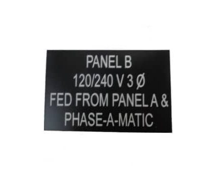 Plastic Nameplate