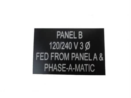 Plastic Nameplate