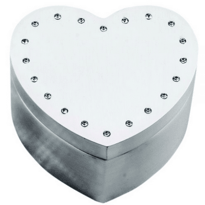 Heart Jewelry Box with Crystals