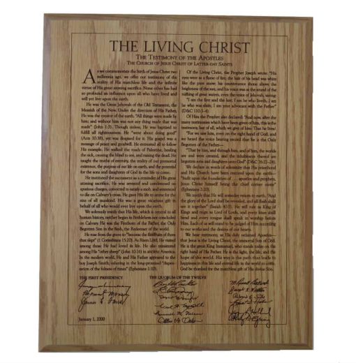 The Living Christ Plaque