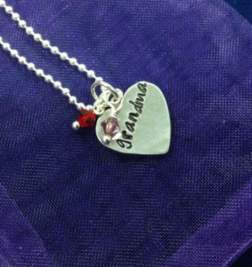 Grandma Hand Stamped Necklace