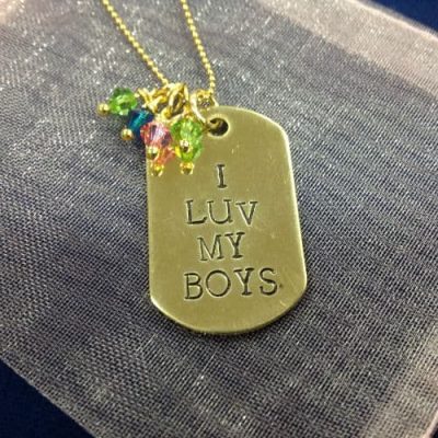 Hand Stamped Dog Tag