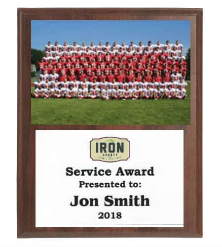 Team Photo Plaque