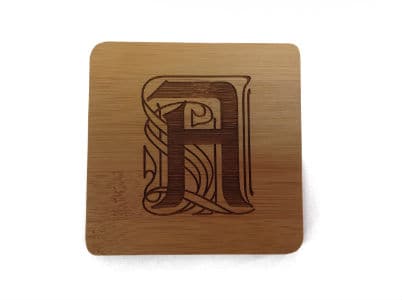 Engraved Bamboo Coaster