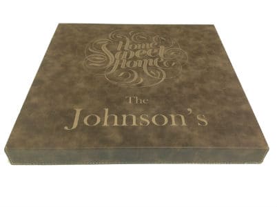 Leather Home Decor Sign