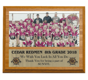 Oak Team Photo Plaque