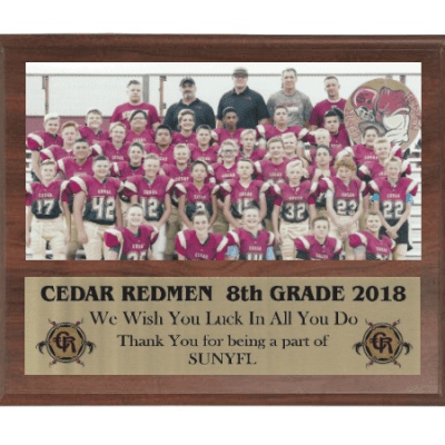 Walnut Team Photo Plaque