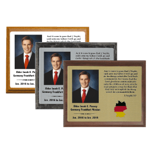 Full Color Missionary Plaque