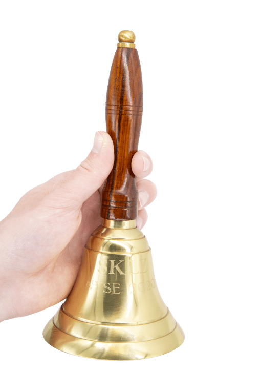 Solid Brass Bell Engraved