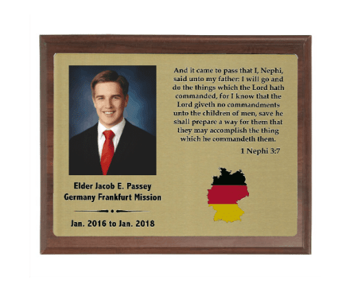 Full Color Missionary Plaques