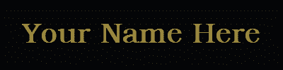 1x4 Black and Gold Nameplate