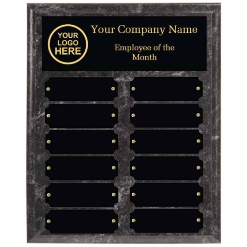 Black employee of the month plaque