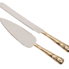 "Forever" Gold Knife and Server Set
