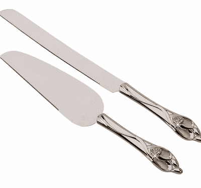 "Embrace" Knife and Server Set