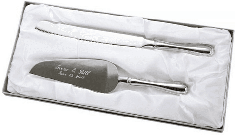Wedding Cake Knife and Server Set