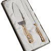 Gold Wedding Cake Knife and Server Set