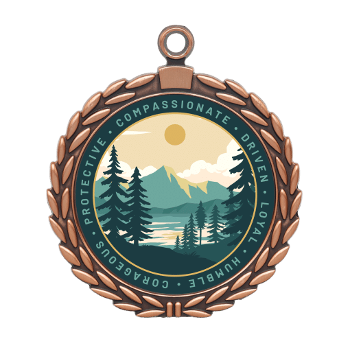 Bronze Wreath Custom Medal