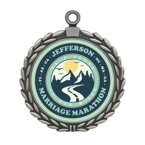 Silver Wreath Custom Medal