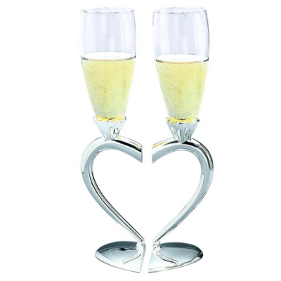 Heart Shaped Wedding Goblets