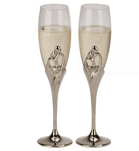 Hammered Handcrafted Stemless Champagne Flutes