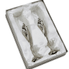 embrace Silver Wedding Flutes in Box