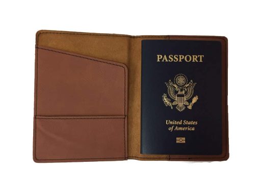 Brown Leather passport cover