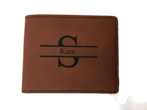 Engraved Monogram Wallet