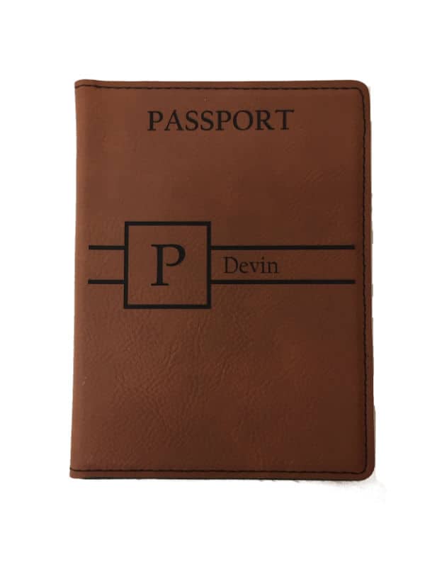 Personalized Leather Passport Holder