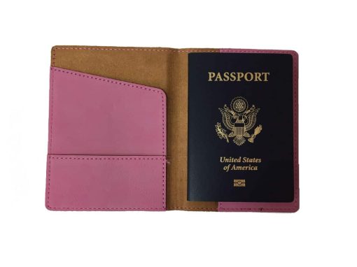 Pink passport holder