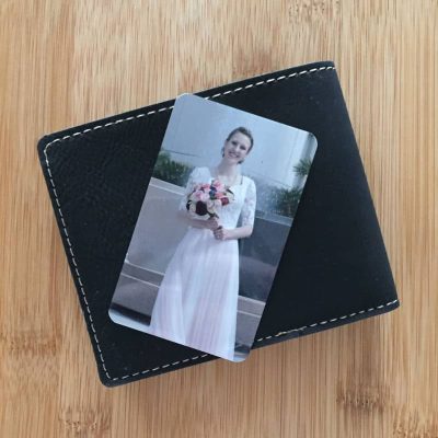 Metal Wallet Photo Card