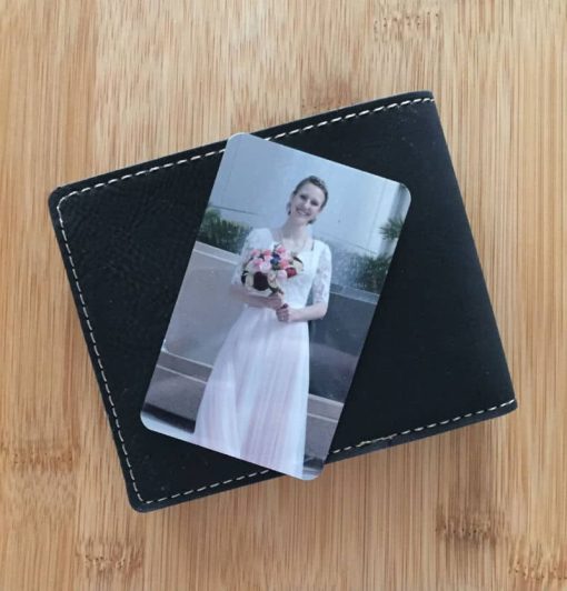 Metal Wallet Photo Card