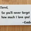 White Wallet Card with Andy Font