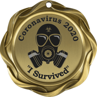 I survived coronavirus medal