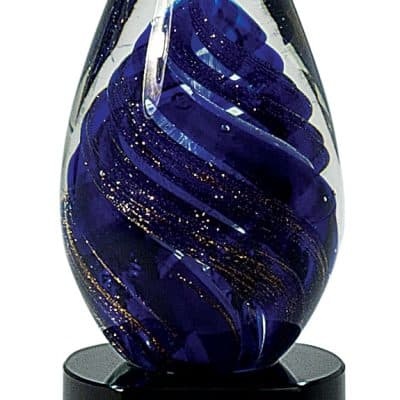 Purple Egg Artglass Trophy