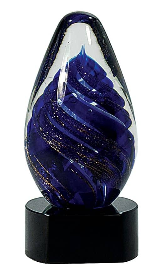 Purple Egg Artglass Trophy
