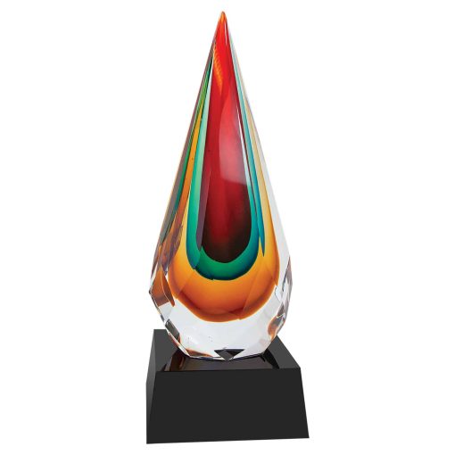 Fire Pyramid Artglass Trophy