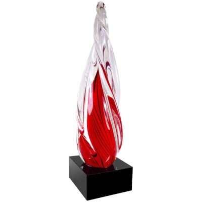 Red Pyramid Artglass Trophy