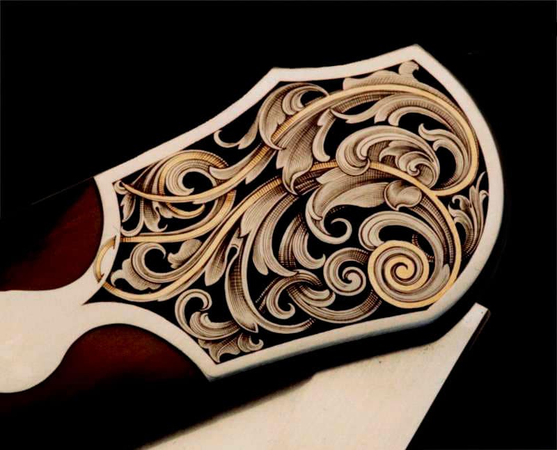 Hand Engraved Knife