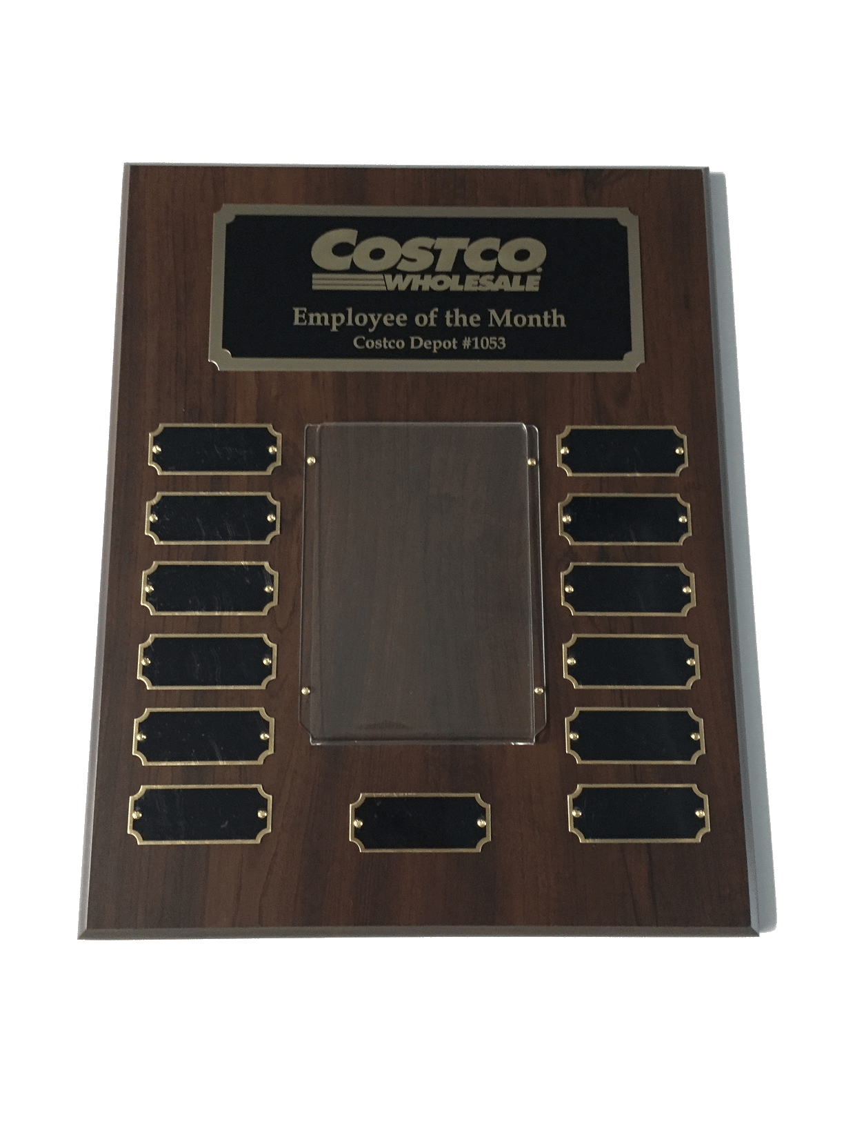 Costco employee of the month plaque