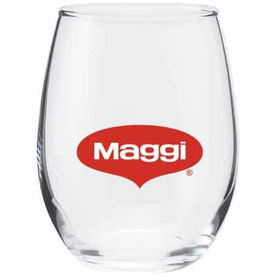 Stemless Wine Glass with Logo