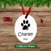 Personalized Dog Christmas Ornament Oval