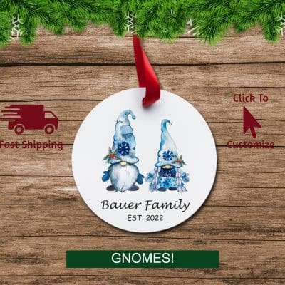 Established Christmas Ornament Gnomes Circle