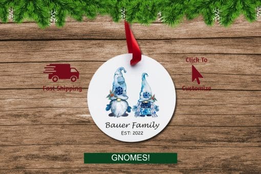 Established Christmas Ornament Gnomes Circle