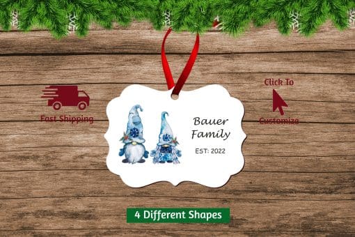 Established Christmas Ornament Gnomes Scallop
