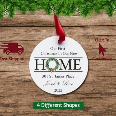 New Home Christmas Ornament Circle