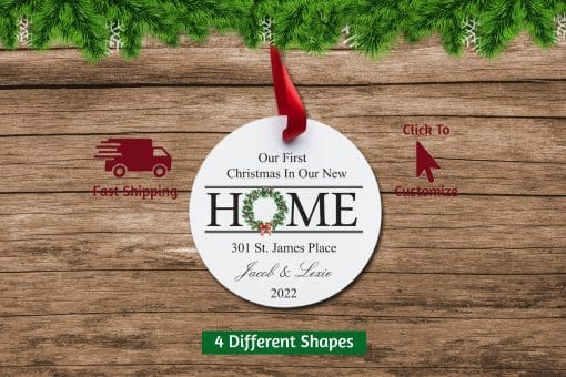 New Home Christmas Ornament Circle