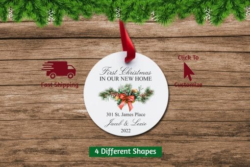 New Home Christmas Ornament Circle